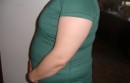 Green maternity shirt