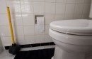 toilet and plunger