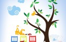 curious dog wall decal