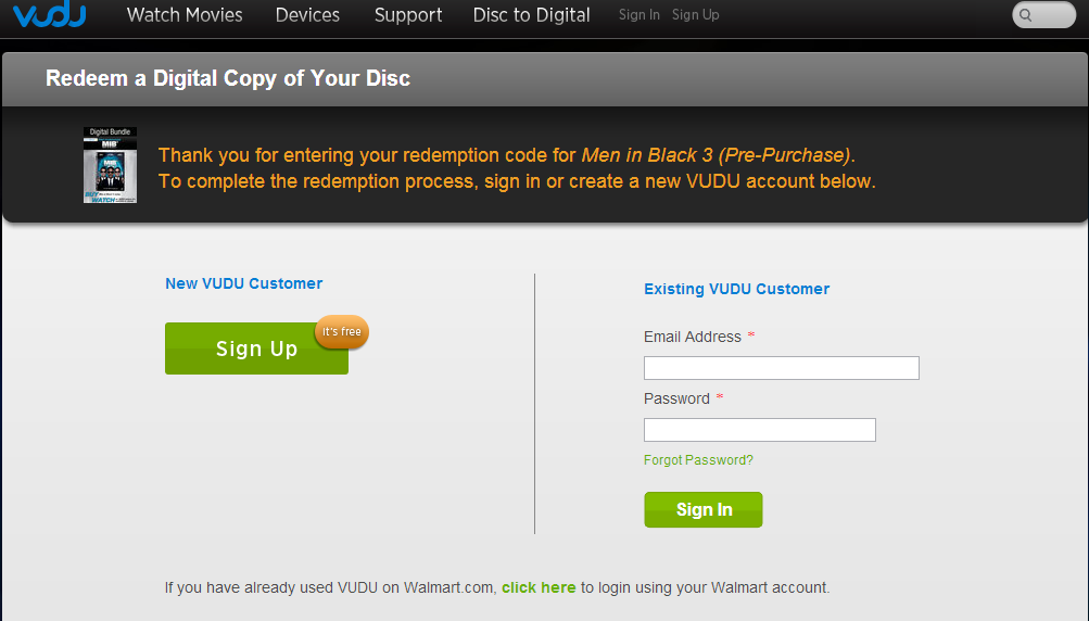 free digital copy codes for vudu