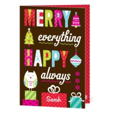 treat holiday card