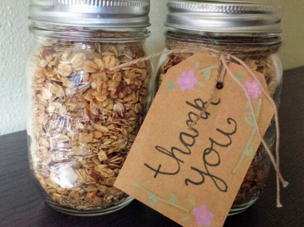 Looking for an easy gluten-free granola recipe? This recipe is simple to make at home and makes a perfect homemade DIY gift too!