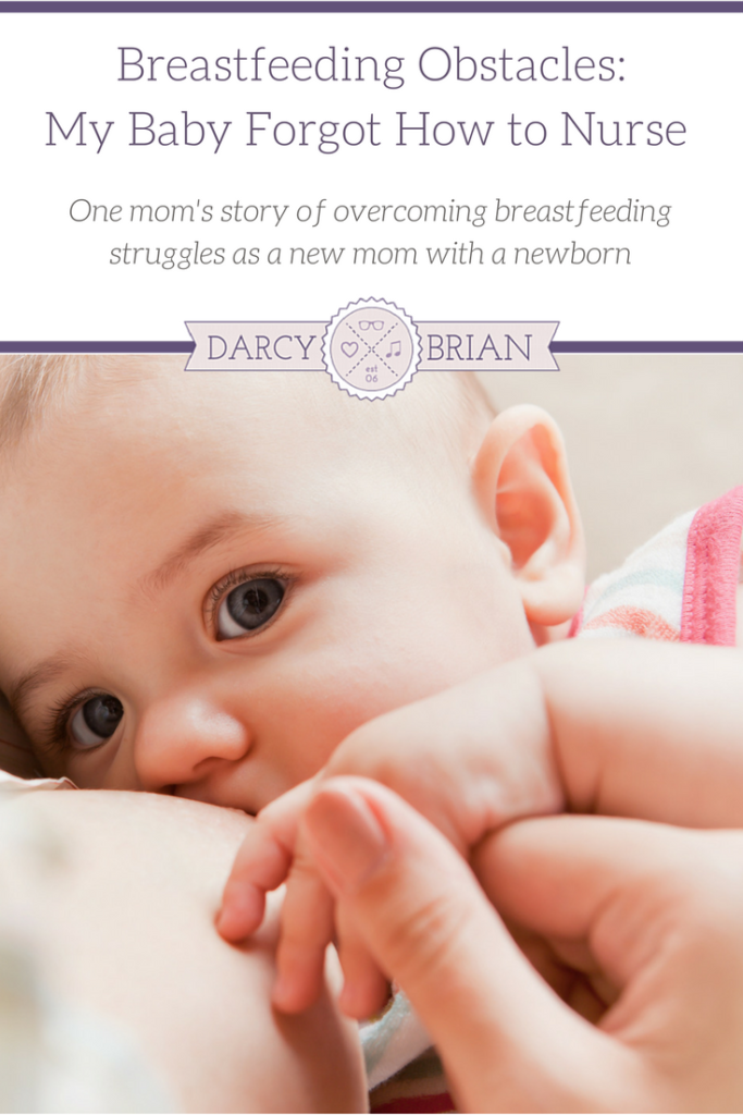 Breastfeeding your baby has its challenges. I know, because I almost gave up a couple weeks after my first baby was born. This is my story of overcoming a breastfeeding obstacle when my newborn forgot how to nurse.