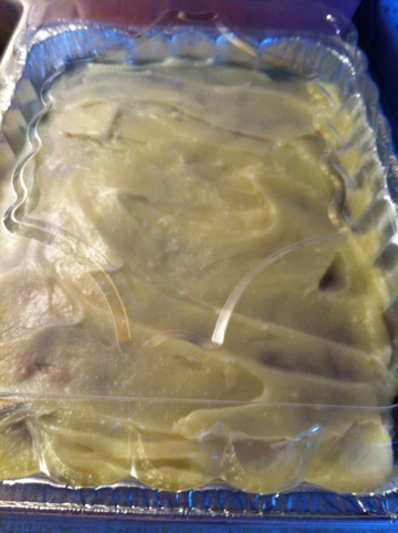 cake in eco-foil pan