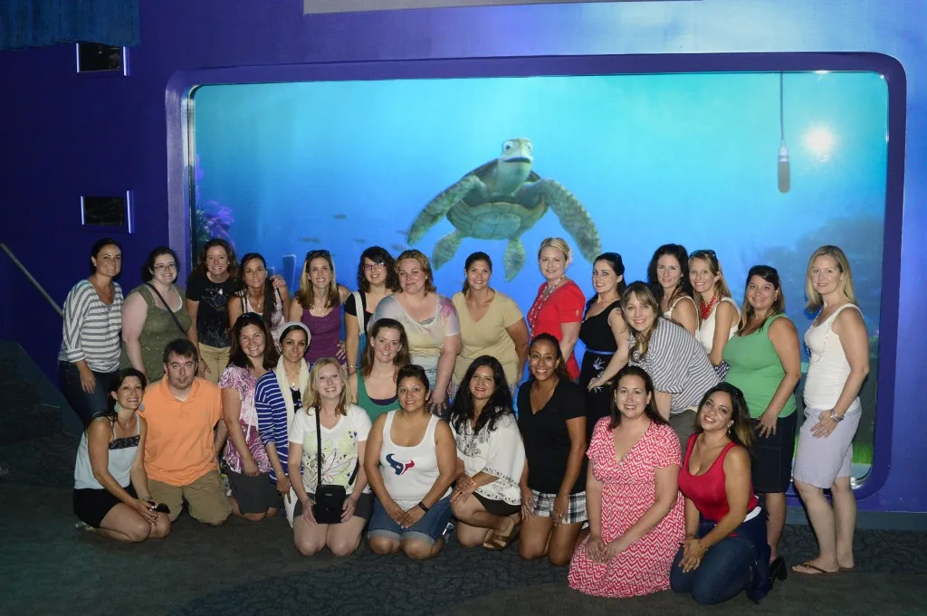 turtle talk with crush group photo