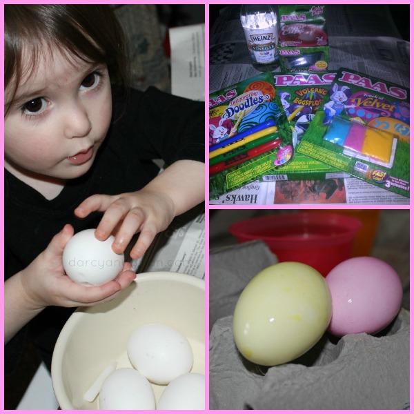 egg decorating collage