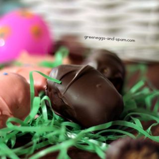 homemade peanut butter cup eggs