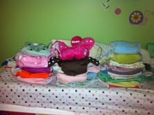 cloth diaper stash