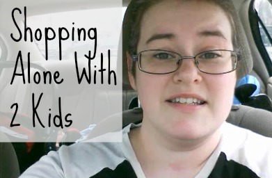 shopping alone with kids