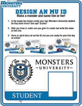 monsters university activity