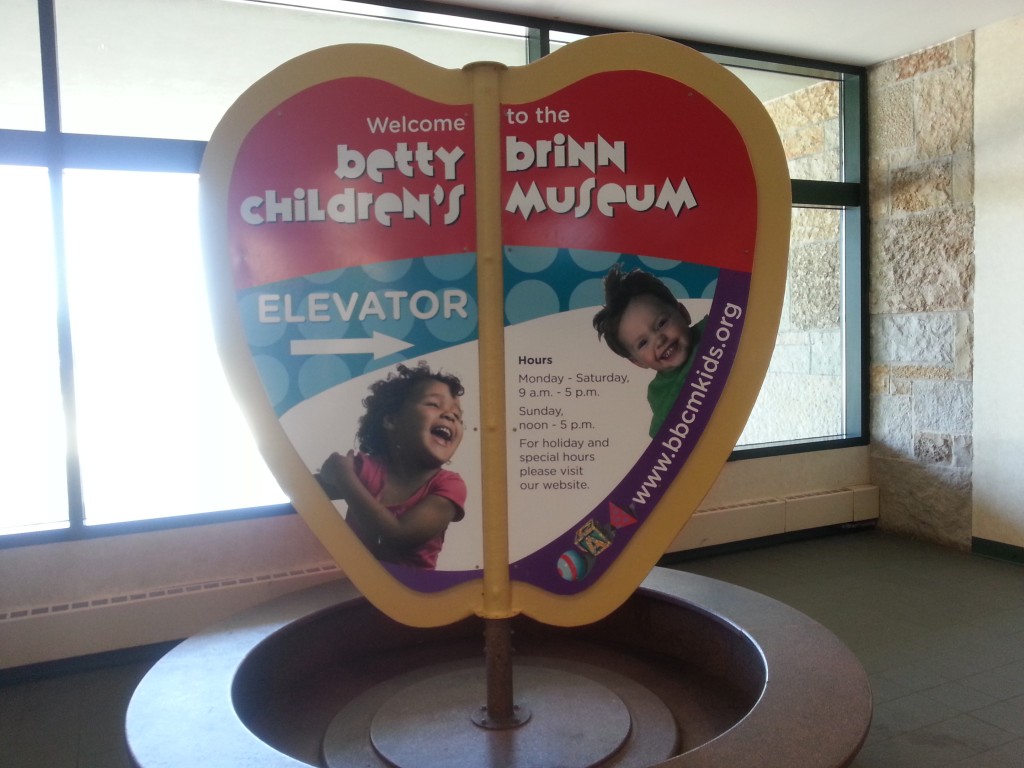 betty brinn children's museum sign