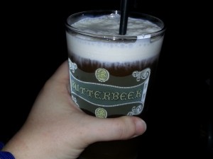 glass of frozen butterbeer