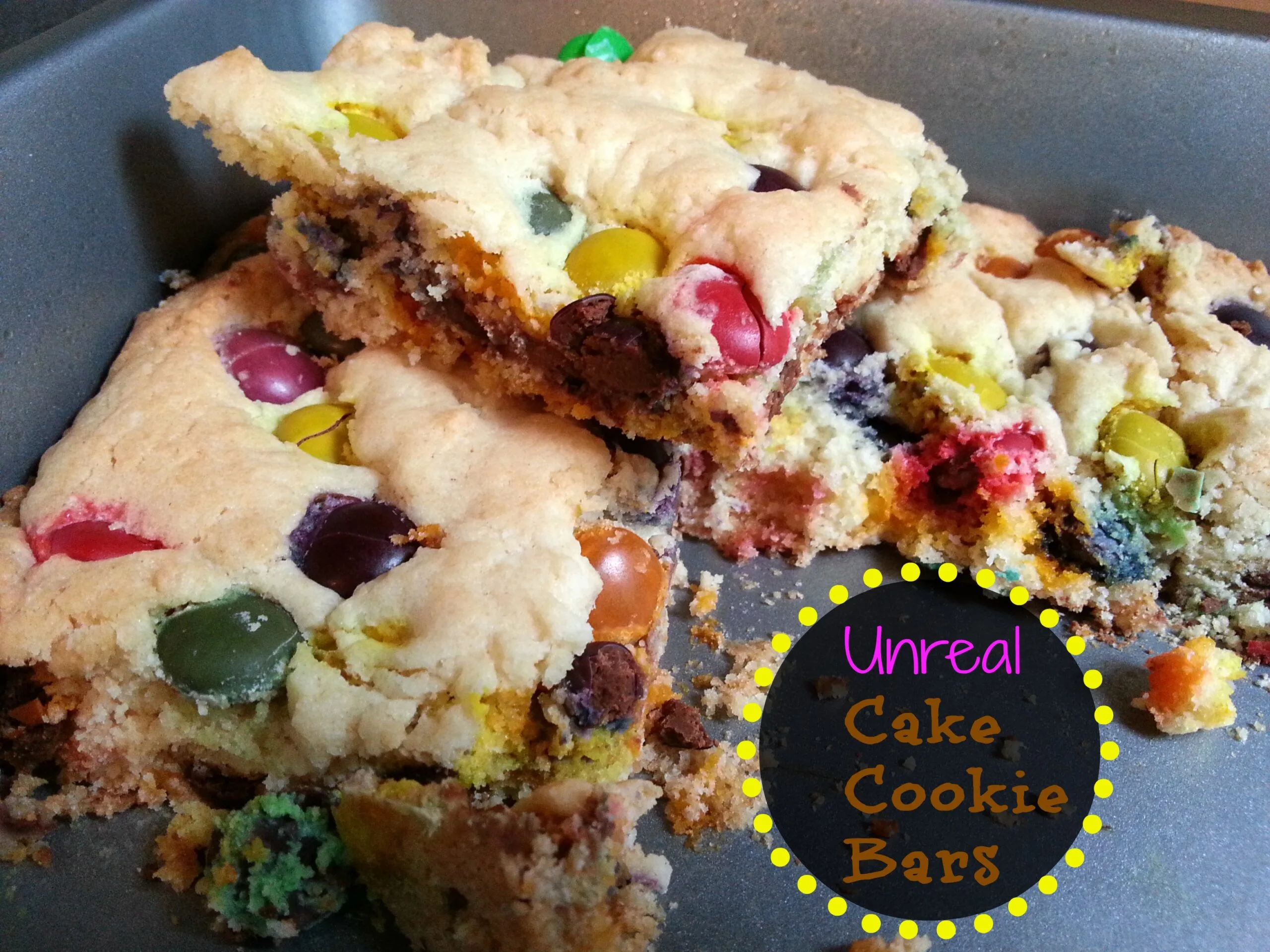 Unreal Cake Cookie Bars Recipe @darcyz #sweets