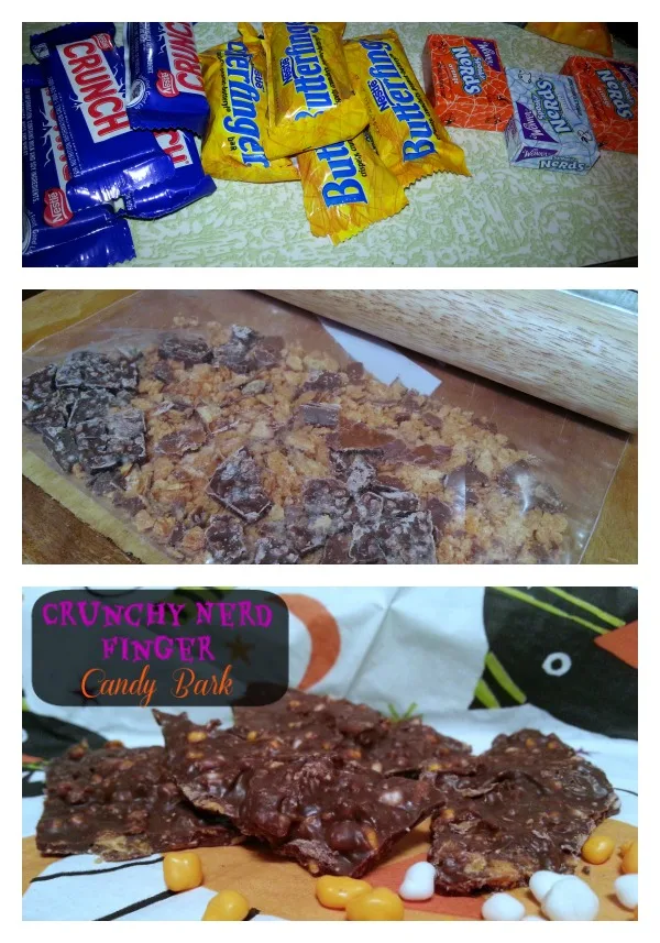 Crunchy Nerd Finger Candy Bark Recipe for Halloween Candy #TrickUrTreat #Shop