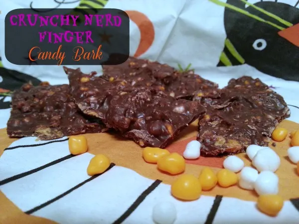 Crunchy Nerd Finger Candy Bark Recipe for Halloween Candy #TrickUrTreat #Shop