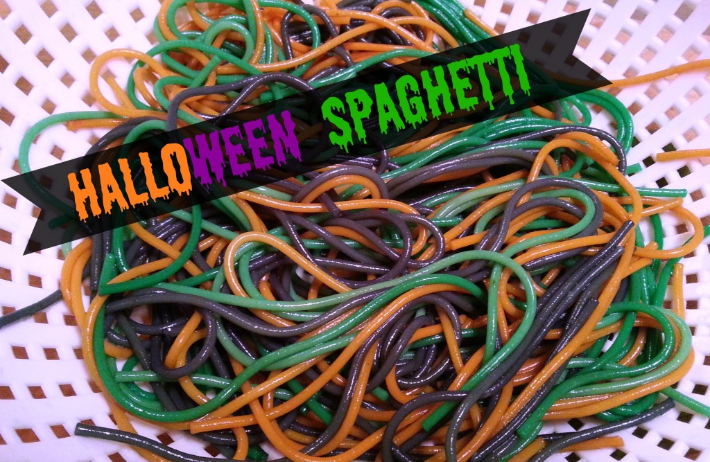 Halloween Colored Spaghetti