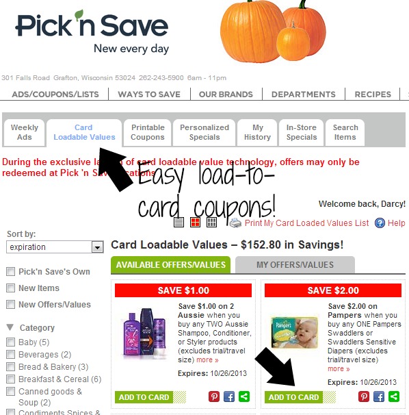 load to card coupons  #shop #mypicknsave