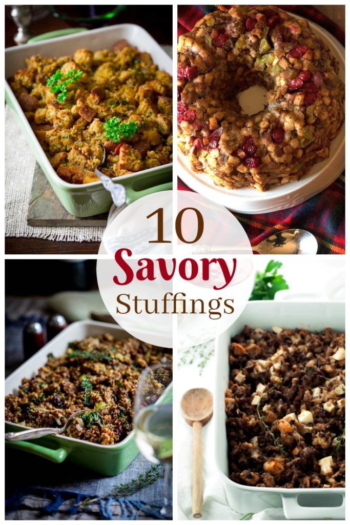 10 Savory Stuffing Recipes You Need to Make - These delicious stuffing recipes are perfect for Thanksgiving and Christmas. These recipes take a traditional holiday side dish and give it a flavorful twist. You'll never reach for boxed stuffing again!