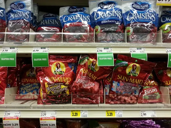 Gluten Free tag on Craisins at Pick 'n Save #shop