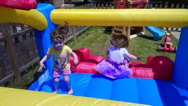 little tikes bouncer house action shot