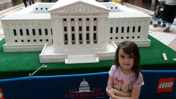 US Supreme Court LEGO replica at Mayfair Mall