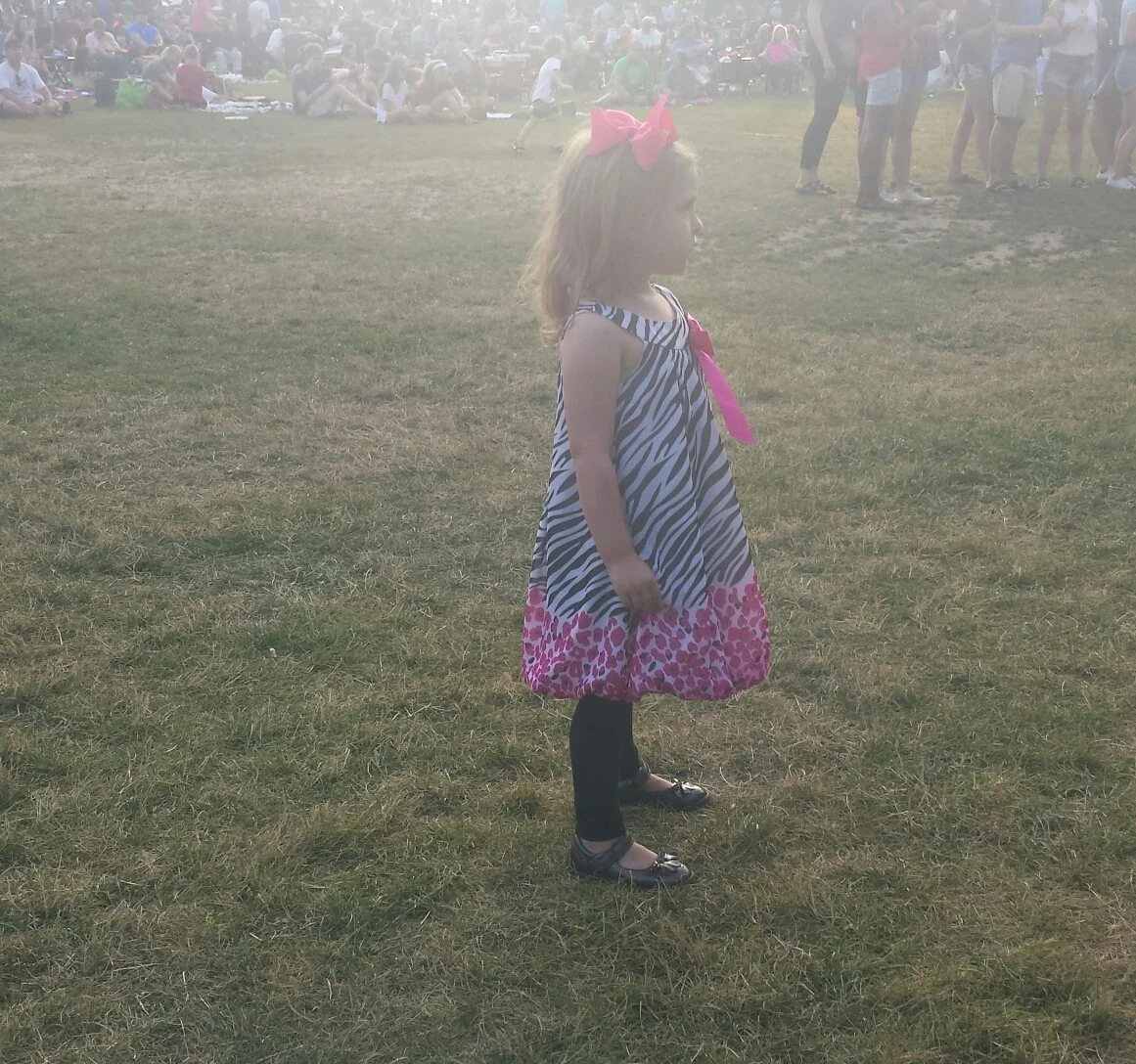 Little girl at Summer Sounds in Cedarburg