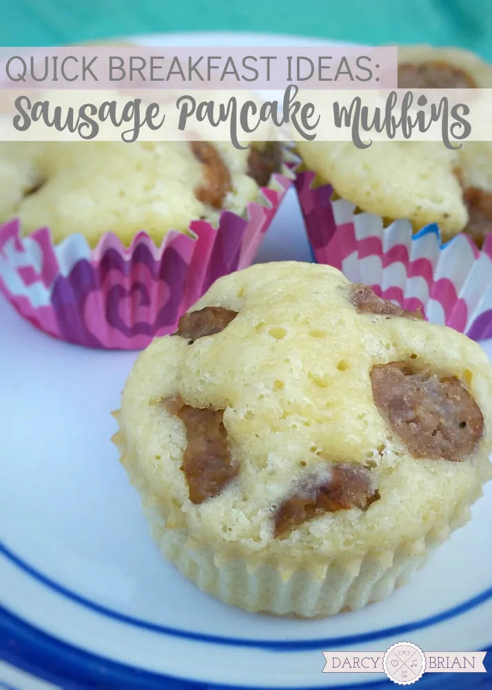 For the busiest mornings, make a grab and go breakfast like this quick sausage pancake muffins recipe.
