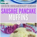 Mornings are busy but it's important to eat a good breakfast. We love quick breakfast ideas like this Sausage Pancake Muffins recipe. It's easy to make ahead too!