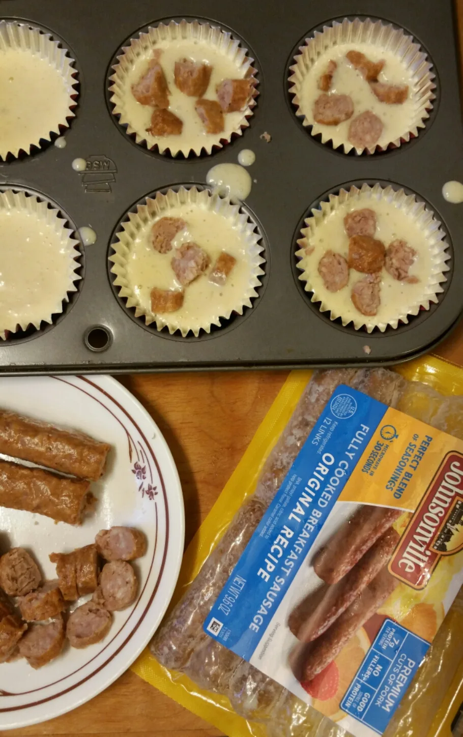 How to make sausage pancake muffins