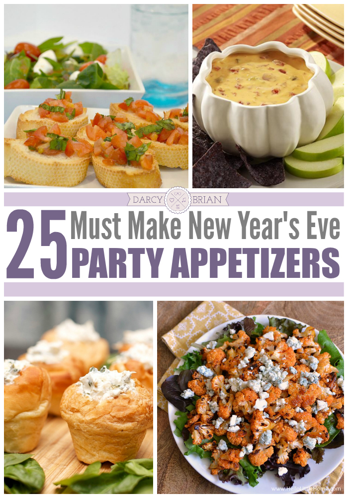 The best way to ring in the New Year is with good friends and good food. Please your guests with these 25 must make New Year's Eve party appetizers.