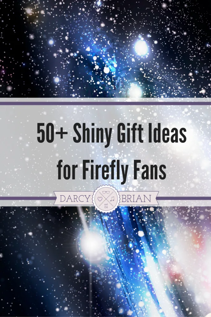 Text overlay describing gift guide over a starry outer space background.