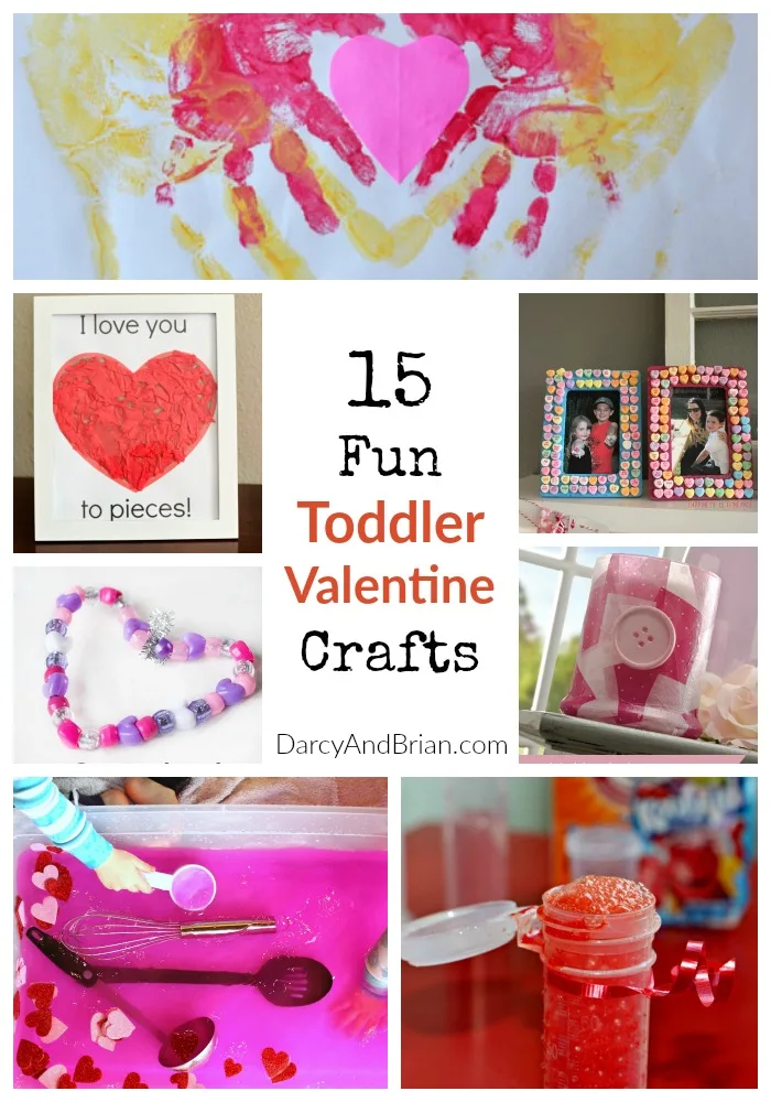 Bored kids? Check out this list of 15 Fun Toddler Valentine Crafts that are cute & easy!