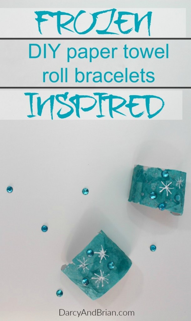 Disney's Frozen Theme Paper Roll Bracelet Craft