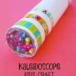 Grab your craft supplies and make this kaleidoscope with your kids! Crafting together is a great family activity.