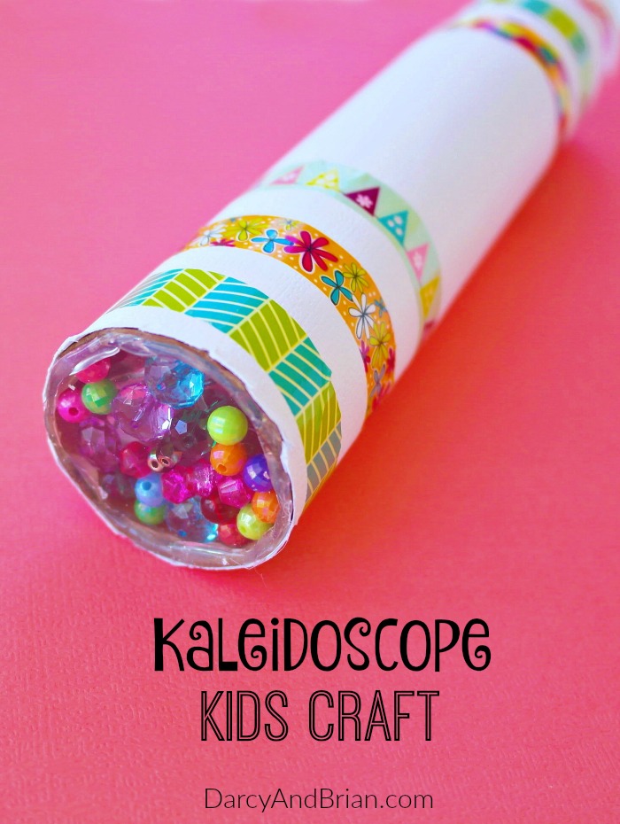 Grab your craft supplies and make this kaleidoscope with your kids! Crafting together is a great family activity.