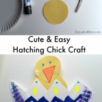 This Hatching Chick paper plate craft for kids is cute and easy to make.