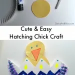 This Hatching Chick paper plate craft for kids is cute and easy to make.