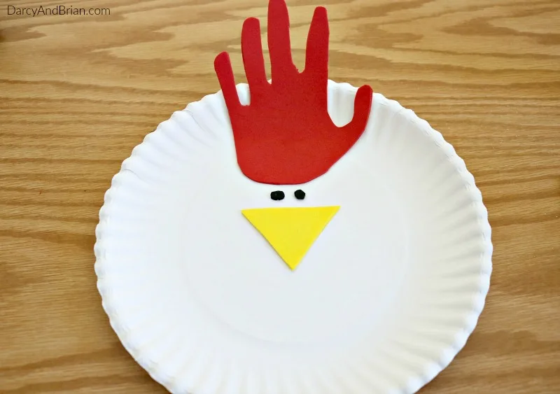 Follow these easy directions to make a chicken paper plate craft with your kids.