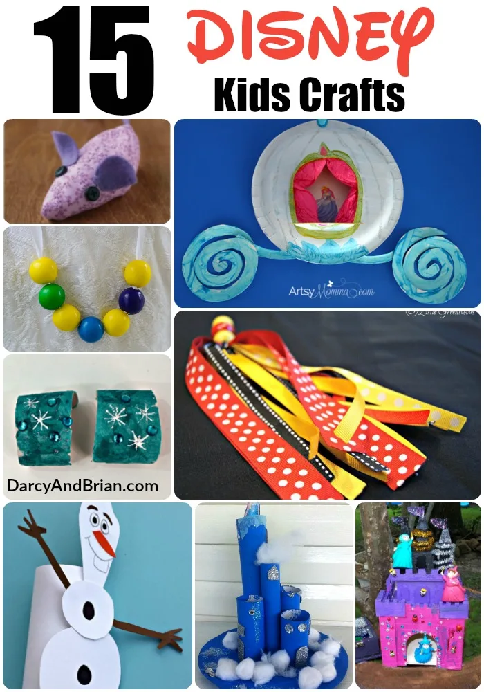 Kids Crafts like these great Disney Themed Kids Crafts are a great way to spend a fun afternoon with your little ones! Share Disney pride and fun today!