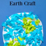 This fun Tissue Paper Earth is the perfect kids craft for Earth Day or for learning about planets. It's an easy craft for toddlers and preschoolers. Save up tissue paper from gifts to make this Earth Day craft for kids! (Perfect way to teach children about reusing and repurposing items.)