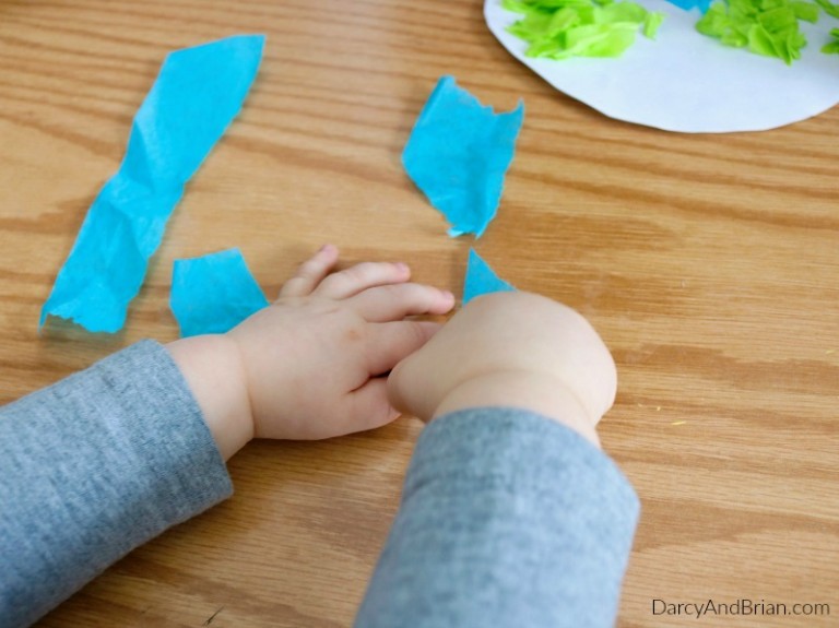Easy Tissue Paper Earth Craft - Fun Earth Day Activity for Kids