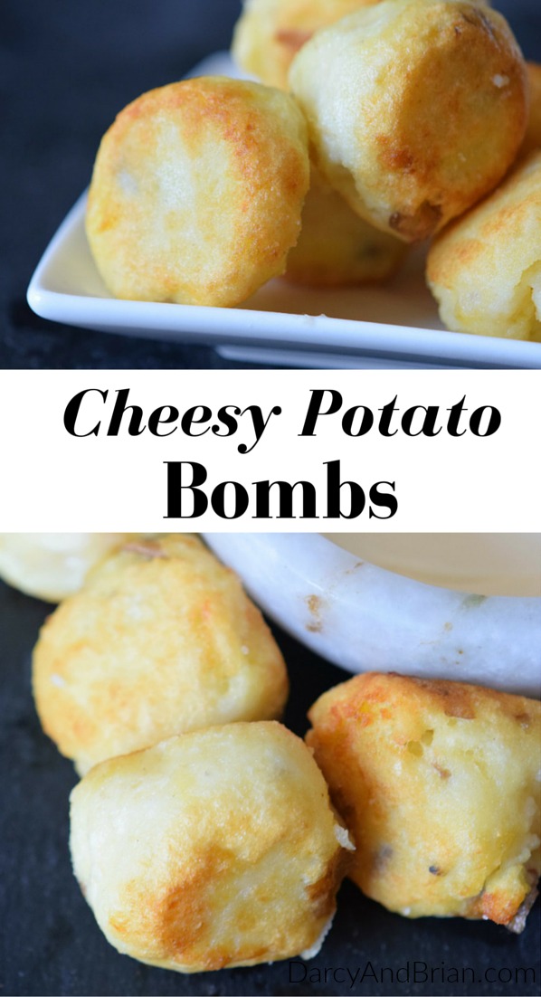 Tired of boring mashed potatoes? Kick dinner up a notch with this easy cheesy potato bombs recipe. These potato balls also make a great appetizer!