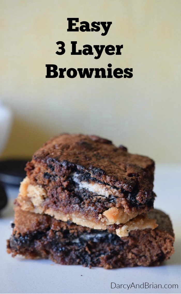 When you can't decide between baking brownies or cookies, you combine them to make the ultimate dessert! This Chocolate Chip Oreo Stuffed Brownies recipe makes a delicious 3 layer brownie that is sure to be a hit among chocolate lovers. 