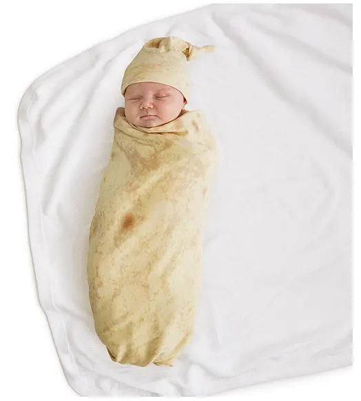 We love creative baby items like this tortilla swaddle.