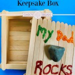 Are you looking for a fun and easy homemade Father's Day gift idea? The kids will enjoy making this Dad Rocks Keepsake Box popsicle craft. This is a great way to get the kids involved in gift giving. The box can be the gift or it can double as the gift holder!