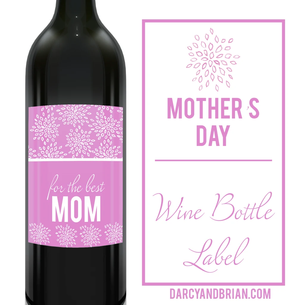 Looking for the perfect gift for a mom who loves wine? Check out these wine accessories plus a free Mother's Day wine label printable.