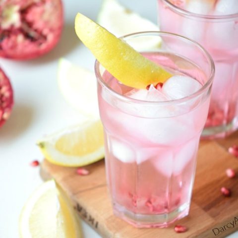 Mix up this refreshing pomegranate lemon drink recipe. It's perfect for summer!