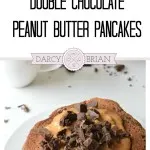Craving chocolate? Enjoy a sweet start to your day by treating yourself to these Double Chocolate Peanut Butter Pancakes. This pancake recipe is easy to make and is the perfect excuse to have chocolate for breakfast!