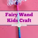 Do your children love the magical world of fairies? Enter their world of pretend play and make this fairy wand kids craft together! You can customize the colors to make it truly one-of-a-kind for your child. This could also be a fun play date activity!