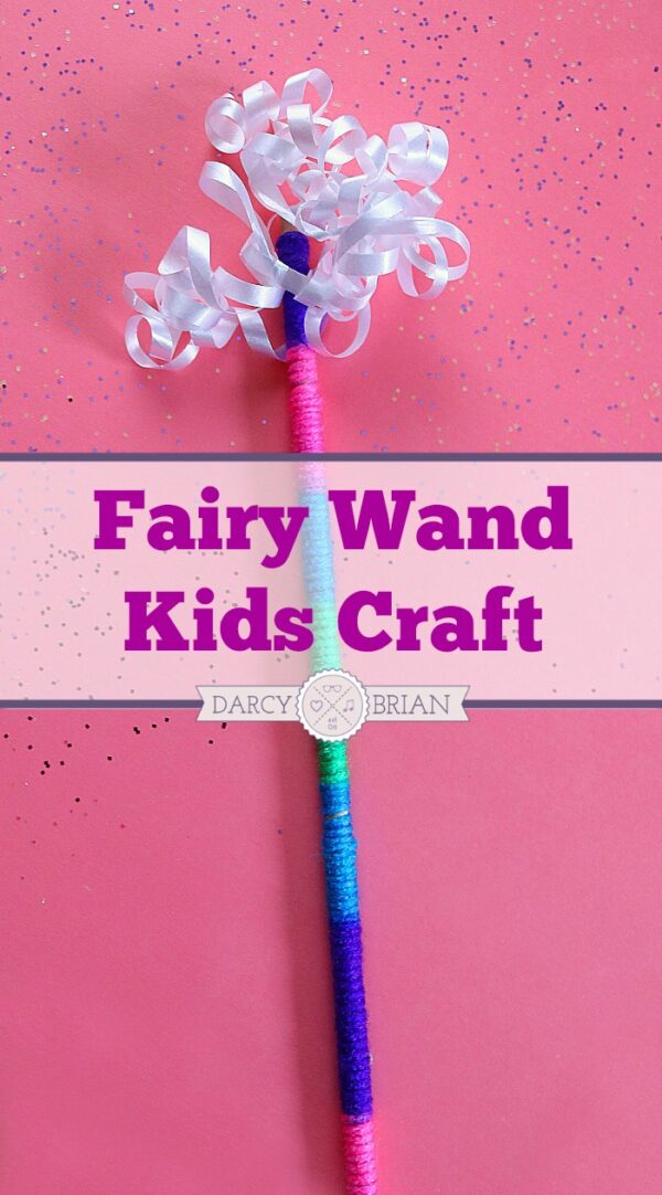 Fairy Wand Kids Craft Activity for Pretend Play